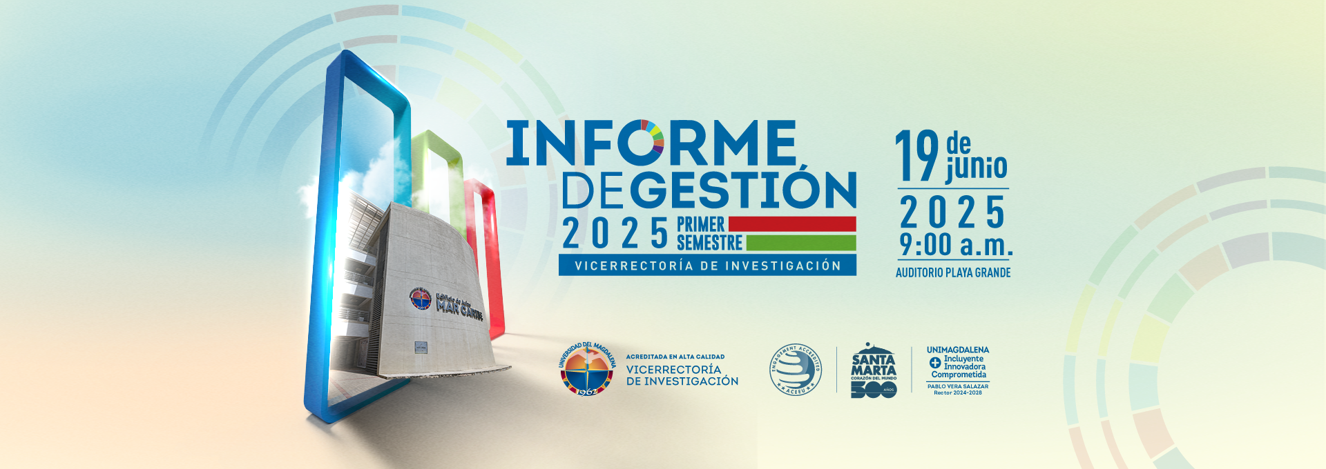 Anuncio de rendición de cuentas de vicerrectoría de investigación 2025